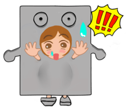 Costume girl usable every day sticker #15830574