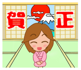 Costume girl usable every day sticker #15830577