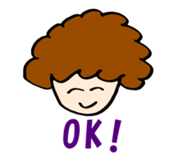 Women of natural perm sticker #15831097