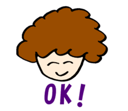 Women of natural perm sticker #15831097