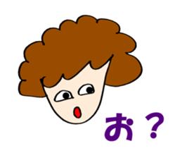 Women of natural perm sticker #15831108