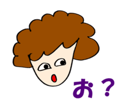 Women of natural perm sticker #15831108