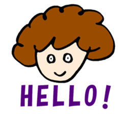 Women of natural perm sticker #15831119