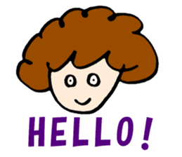Women of natural perm sticker #15831119