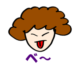 Women of natural perm sticker #15831128