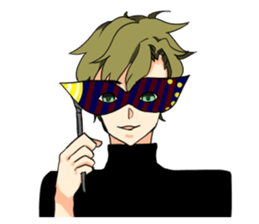 THE GEEK GIRL & FASHIONABLE BOY sticker #15831130