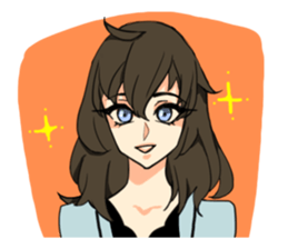 THE GEEK GIRL & FASHIONABLE BOY sticker #15831133