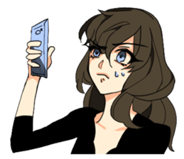 THE GEEK GIRL & FASHIONABLE BOY sticker #15831142