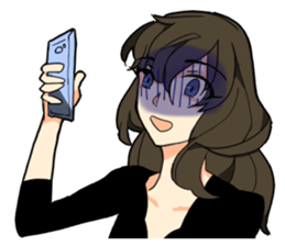 THE GEEK GIRL & FASHIONABLE BOY sticker #15831144