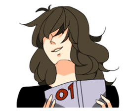 THE GEEK GIRL & FASHIONABLE BOY sticker #15831147