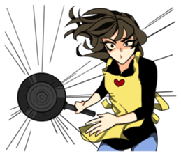 THE GEEK GIRL & FASHIONABLE BOY sticker #15831151