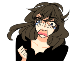 THE GEEK GIRL & FASHIONABLE BOY sticker #15831153