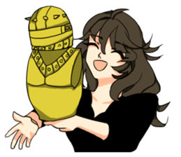 THE GEEK GIRL & FASHIONABLE BOY sticker #15831154