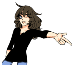 THE GEEK GIRL & FASHIONABLE BOY sticker #15831155