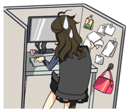 THE GEEK GIRL & FASHIONABLE BOY sticker #15831164