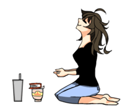 THE GEEK GIRL & FASHIONABLE BOY sticker #15831165