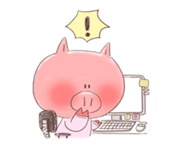 Piggy's office life ver.1 sticker #15831713