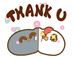 White Chick & Black Bird(Animation) 2 sticker #15831743