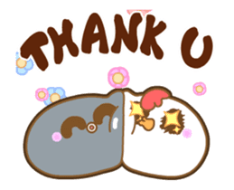 White Chick & Black Bird(Animation) 2 sticker #15831743