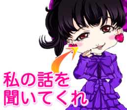 Harajuku Gothic dress from a girl ale. sticker #15831764