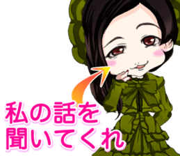 Harajuku Gothic dress from a girl ale. sticker #15831765