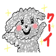 fluffy funny dog sticker #15832174