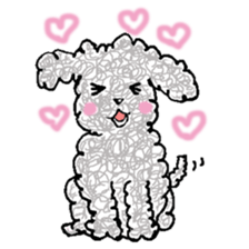 fluffy funny dog sticker #15832175
