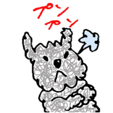 fluffy funny dog sticker #15832184