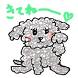 fluffy funny dog sticker #15832198