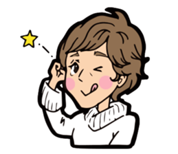 Hiro honobono Sticker sticker #15832543