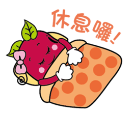 Red sister & Bean brother sticker #15832550