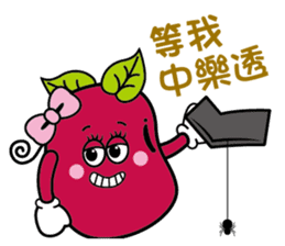 Red sister & Bean brother sticker #15832553