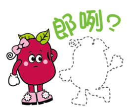 Red sister & Bean brother sticker #15832555