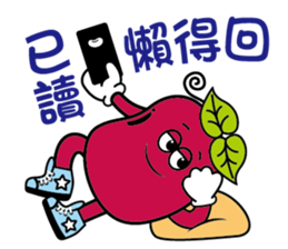 Red sister & Bean brother sticker #15832565