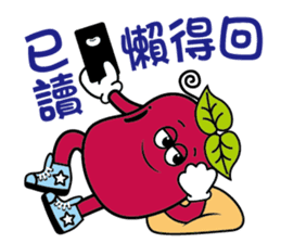 Red sister & Bean brother sticker #15832565