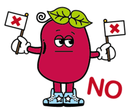 Red sister & Bean brother sticker #15832580