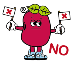 Red sister & Bean brother sticker #15832580