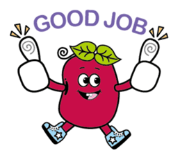 Red sister & Bean brother sticker #15832584