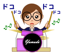 Eyeglasses girl sticker #15832907