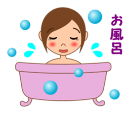 Eyeglasses girl sticker #15832918