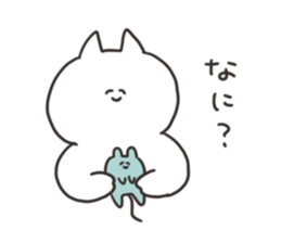 Cat and cute mouse sticker #15832973