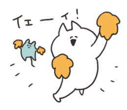 Cat and cute mouse sticker #15832991