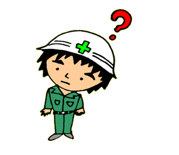 Takashi-kun of the construction site sticker #15833056
