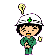 Takashi-kun of the construction site sticker #15833058