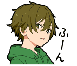 Curt response boy sticker #15833410