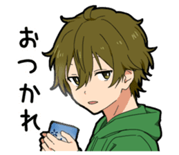 Curt response boy sticker #15833411