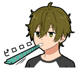 Curt response boy sticker #15833421