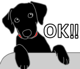 POLA the Black Labrador Retriever! sticker #15833500