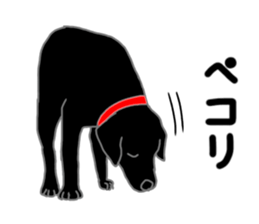 POLA the Black Labrador Retriever! sticker #15833503