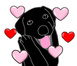 POLA the Black Labrador Retriever! sticker #15833507